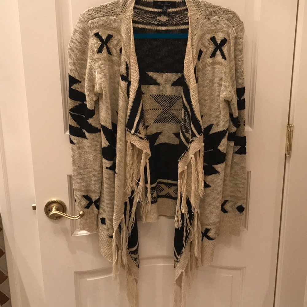 Knit open cardigan